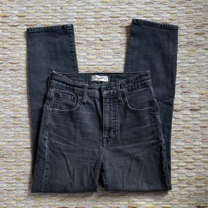 Madewell Women’s The Perfect Vintage Crop Black Jean